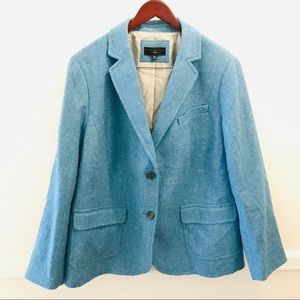 NWOT Talbots Wool Blend Blazer Jacket 18W blue